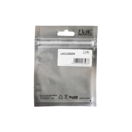 CAVO USB 2.0 CONNETTORI A-B IN RAME MT. 1,80 COLORE NERO