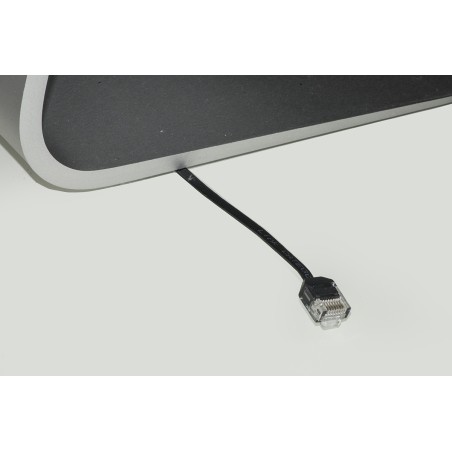 CAVO RETE UTP CAT. 6A ULTRAPIATTO CON CONNETTORE SALVASPAZIO MT 1 COLORE NERO