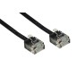 CAVO RETE UTP CAT. 6A ULTRAPIATTO CON CONNETTORE SALVASPAZIO MT 1 COLORE NERO CAVO RETE UTP CAT. 6A ULTRAPIATTO CON CONNETTORE SALVASPAZIO MT 1 COLORE NERO