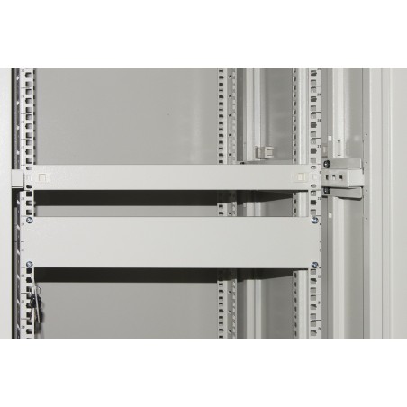 PANNELLO CIECO 1 UNITA' PER ARMADI RACK 19" GRIGIO VITI INCLUSE