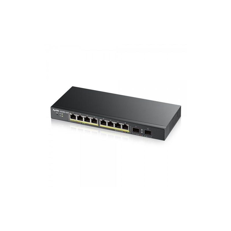 ZYXEL SWITCH MANAGED 8 PORTE GIGABIT POE (FINO A 70W), IPV6, VLAN, DESIGN SENZA VENTOLE, DESKTOP
