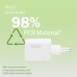 CARICATORE USB GAN 45W, 1X USB-C, 1X USB-A