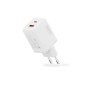 CARICATORE USB GAN 45W, 1X USB-C, 1X USB-A