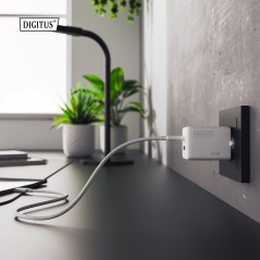CARICATORE USB GAN 45W, 1X USB-C, 1X USB-A