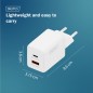 CARICATORE USB GAN 45W, 1X USB-C, 1X USB-A