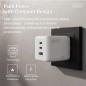CARICATORE USB GAN 100W, 2X USB-C, 1X USB-A