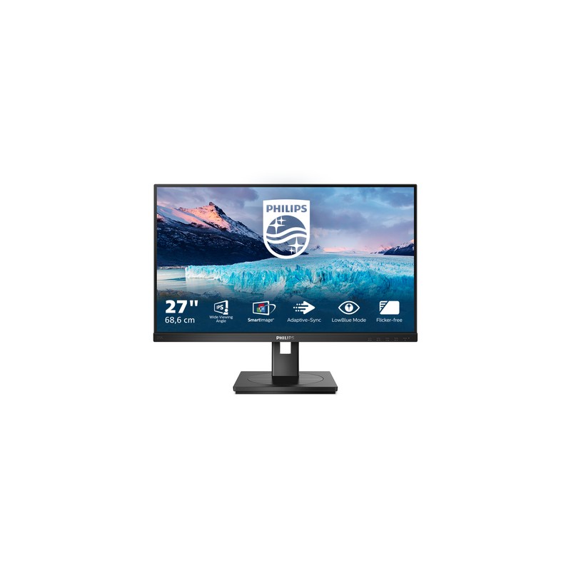 PHILIPS MONITOR 27 LED IPS 16:9 FHD 4MS 250 CDMPIV, PIVOT, VGA/DVI/HDMI/DP, MULTIMEDIALE