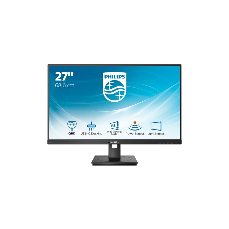 PHILIPS MONITOR 27 LED IPS 16:9 QHD 350 CDM, USB-C 90w, PIVOT, DP/HDMI, MULTIMEDIALE