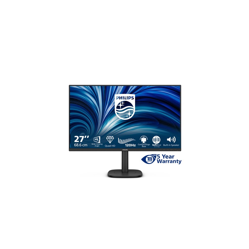 PHILIPS MONITOR 27 LED IPS QHD 16:9 4MS 350 CDM, PIVOT, DP/HDMI, MULTIMEDIALE