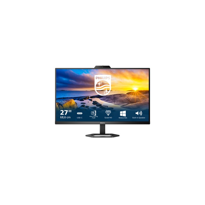 PHILIPS MONITOR 27 LED IPS 16:9 QHD 1MS 300 CDM, HDMI / DP PIVOT, USB-C, WEBCAM, MULTIMEDIALE