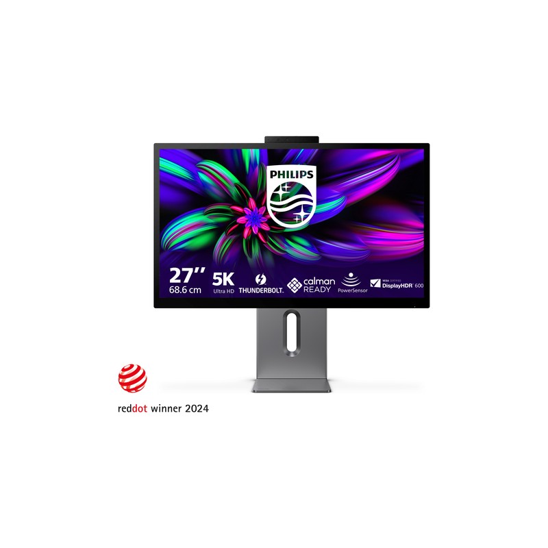 PHILIPS MONITOR 27 LED IPS 5K UHD 16:9 4MS 500 CDM, PIVOT, USB-C HUB, HDMI, MULTIMEDIALE