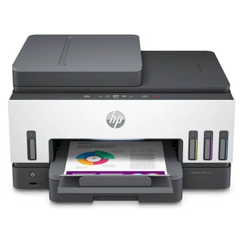 HP MULTIFUNZIONE INK A4 COLORE, SMART TANK 7605, 15PPM, ADF, FRONTE / RETRO, USB/WIFI, 4 IN 1 HP MULTIFUNZIONE INK A4 COLORE, SMART TANK 7605, 15PPM, ADF, FRONTE / RETRO, USB/WIFI, 4 IN 1