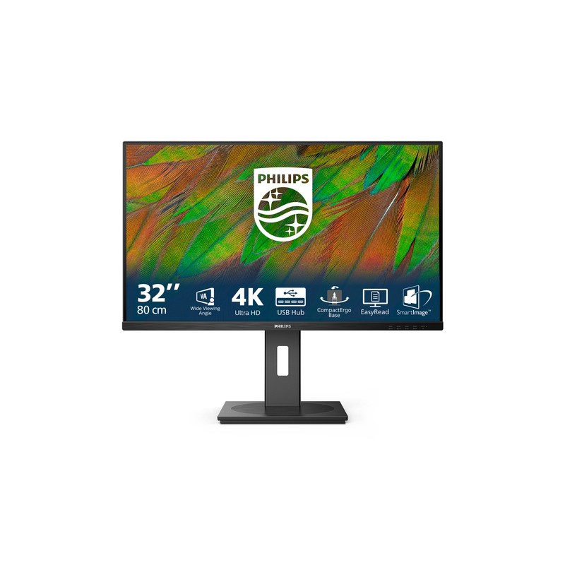 PHILIPS MONITOR 32 LED VA 4K UHD 16:9 4MS 350 CDM, PIVOT, DP/HDMI, MULTIMEDIALE