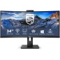 PHILIPS MONITOR CURVO 34 LED VA 21:9 3440X1440 500 CD/M, DP/HDMI, USB-C, WEBCAM, ALTEZZA, MULTIMEDIALE
