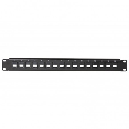PANNELLO PATCH VUOTO COLORE NERO 16 PORTE