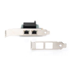 GIGABIT ETHERNET PCI EXPRESS CARD, 2 PORTE 32-BIT, STAFFA A BASSO PROFILO, CHIPSET INTEL