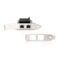 GIGABIT ETHERNET PCI EXPRESS CARD, 2 PORTE 32-BIT, STAFFA A BASSO PROFILO, CHIPSET INTEL