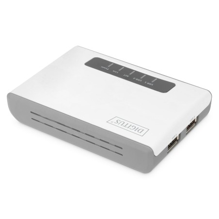 SERVER MULTIFUNZIONE RETE WIRELESS DIGITUS USB 2.0 A 2 PORTE, 300 MBPS