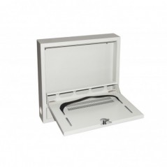 ARMADIO A MURO PER LAPTOP CON CHIUSURA A CHIAVE COLORE GRIGIO