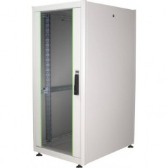 ARMADIO 32 UNITÀ 19" PER RETI E SERVER MISURE (A)1566 X (L)600 X (P)800 MM. COLORE GRIGIO CHIARO