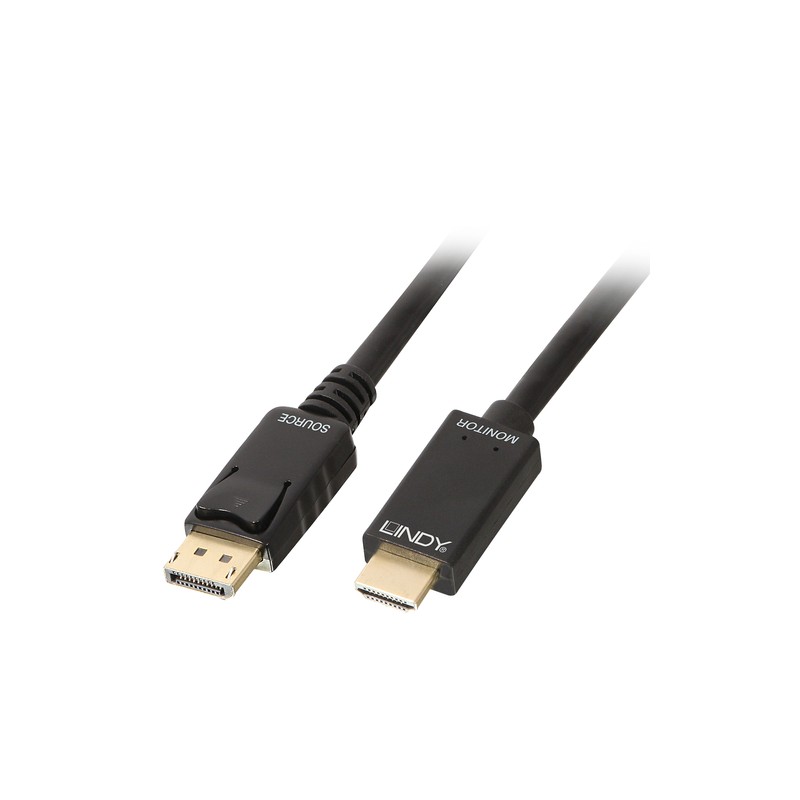 LINDY CAVO DISPLAYPORT/HDMI 4K30 (DP: PASSIVO) 0,5