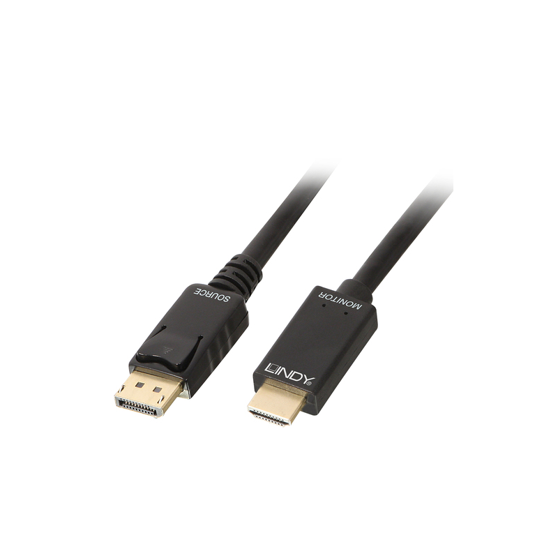LINDY CAVO DISPLAYPORT/HDMI 4K30 (DP: PASSIVO) 3M LINDY CAVO DISPLAYPORT/HDMI 4K30 (DP: PASSIVO) 3M