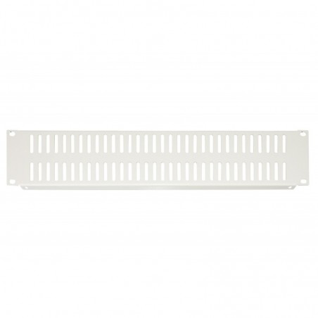 PANNELLO CIECO VENTILATO 2 UNITA' PER ARMADI RACK 19" GRIGIO VITI INCLUSE