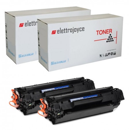 2 TONER COMPATIBILE PER HP LASERJET P1102 W M1130 M1132 M1136 M1210 CE285A 85A